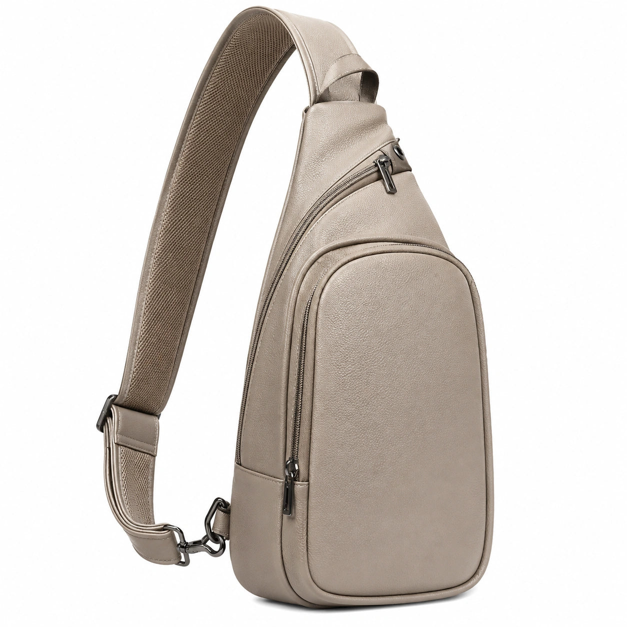 Sacoche Bandoulière Moderne Beige avec Sangle Réglable