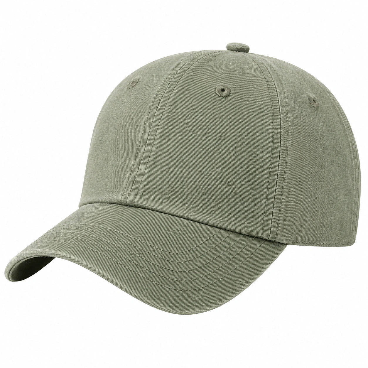 Casquette ajustable vert olive pour adultes
