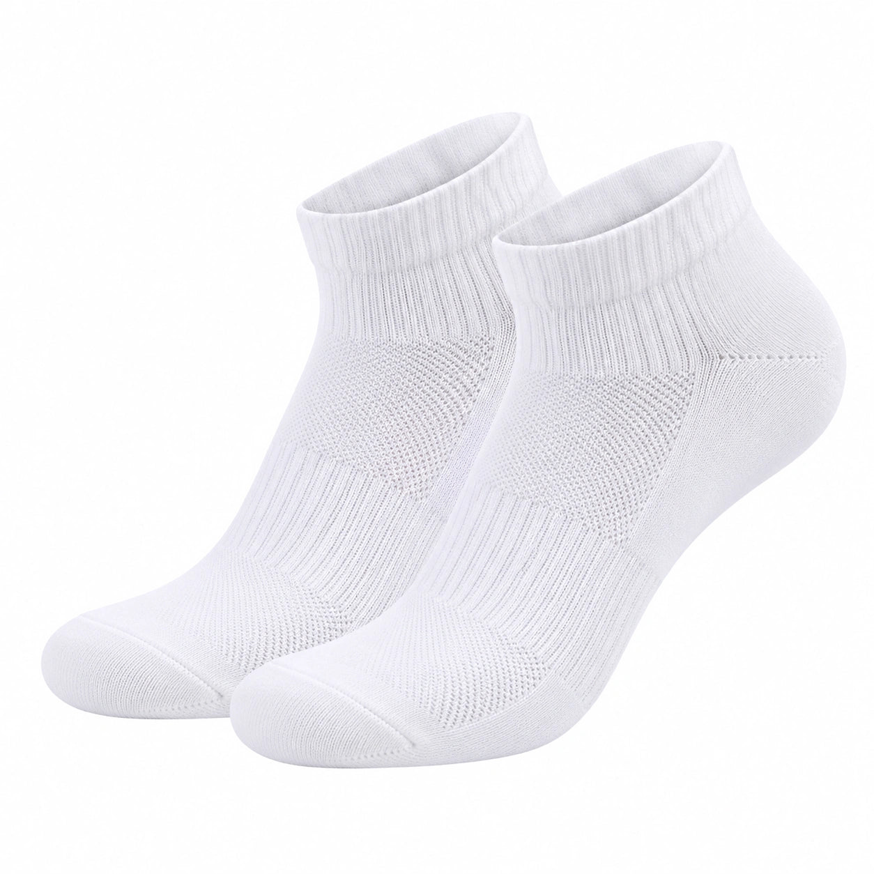 Chaussettes courtes blanches respirantes unisexes