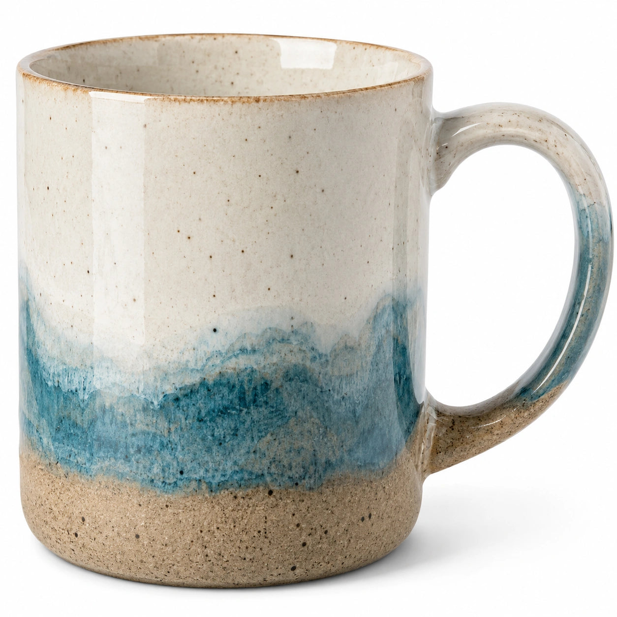 Tasse en céramique bleu et blanc 350ml