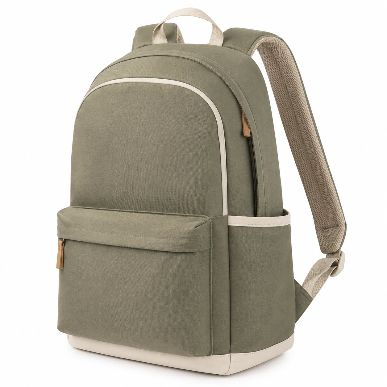 Sac à dos unisexe kaki 25L avec bretelles ajustables
