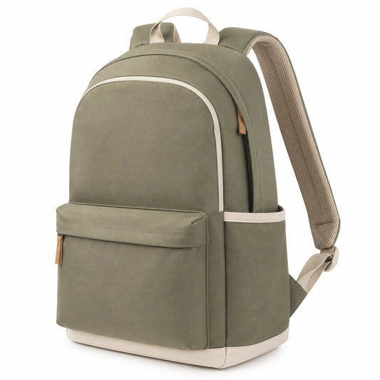 Sac à dos unisexe kaki 25L avec bretelles ajustables