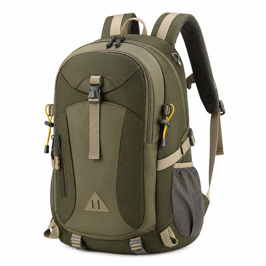 Sac à dos de randonnée imperméable 40L vert kaki