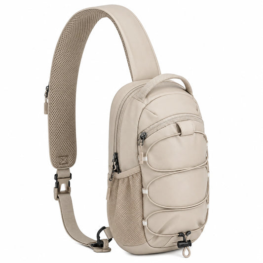 Sac à Bandoulière Antivol 8L Beige