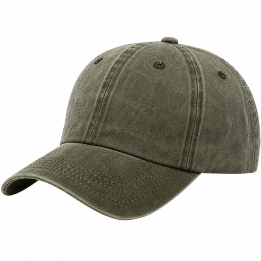 Casquette de baseball unisexe réglable vert olive