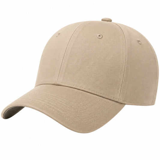 Casquette de baseball beige ajustable