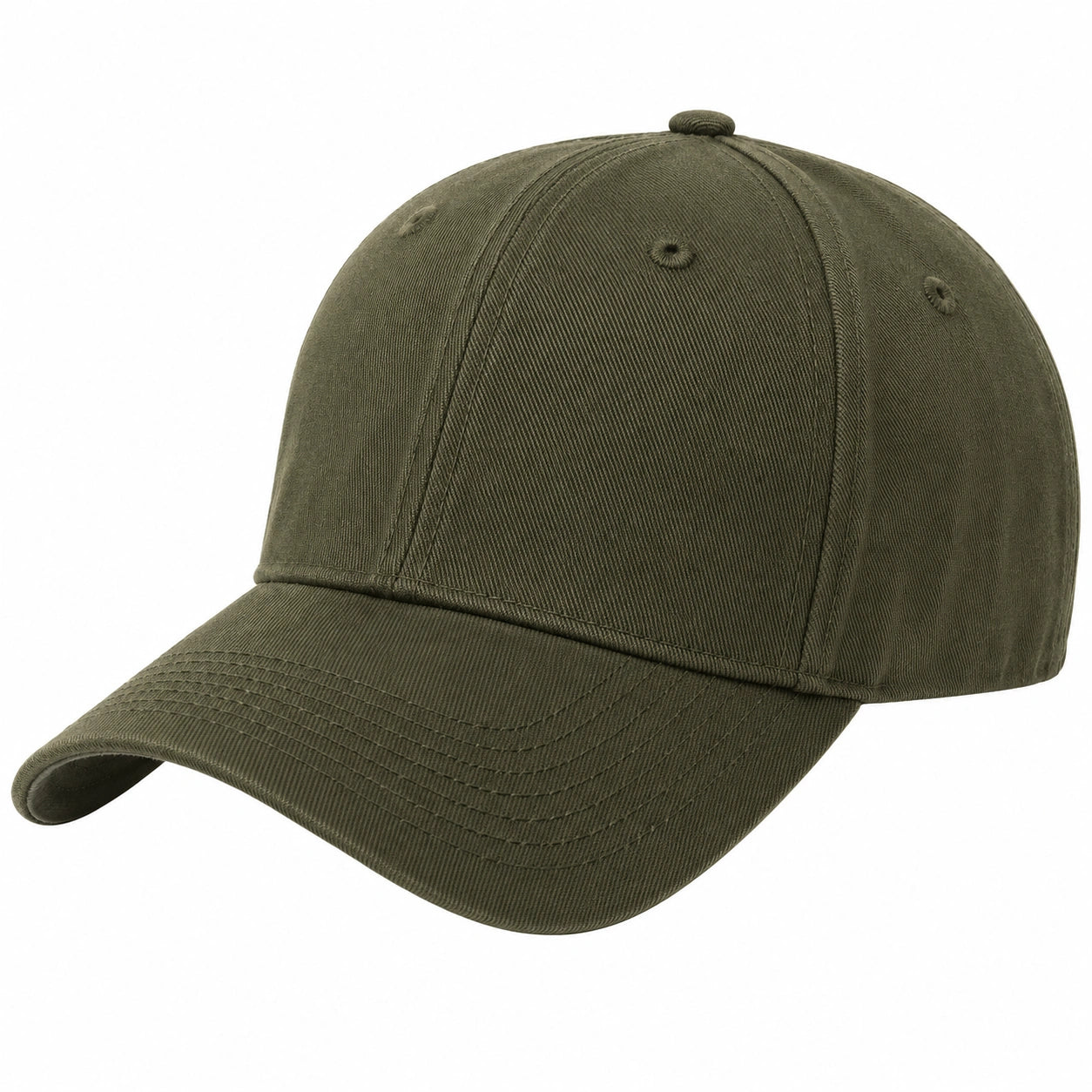 Casquette classique réglable vert olive pour adultes