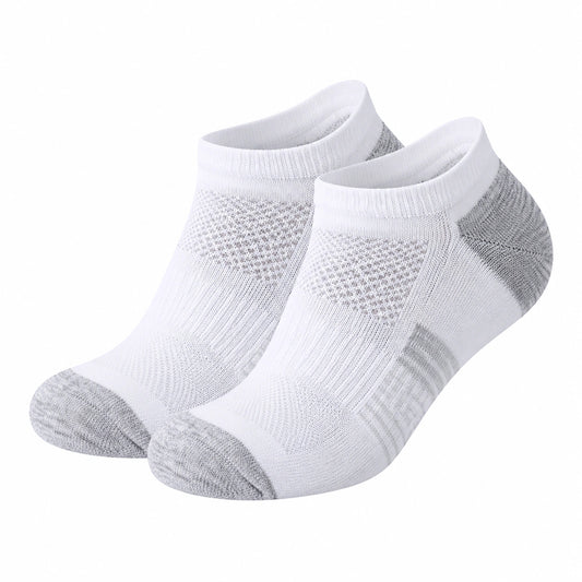 Chaussettes Courtes Respirantes pour Sport Blanc/Gris