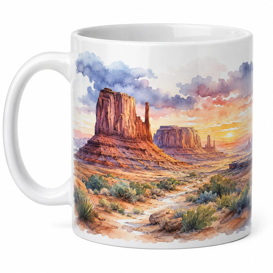 Tasse en Céramique 350ml avec Motif Paysage Désertique