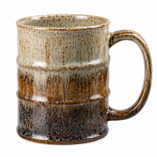 Tasse en Céramique Émaillée Vintage Dégradé Marron 300ml