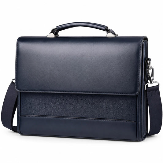 Porte-documents classique bleu pour ordinateur portable