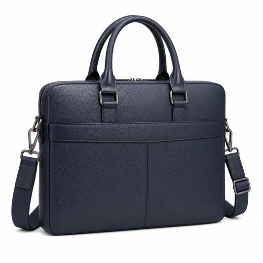Sacoche professionnelle pour ordinateur portable 15 pouces bleu foncé